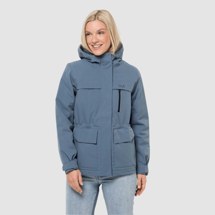 Jack Wolfskin Womens White Frost Winter Jacket Blue 890647UBM